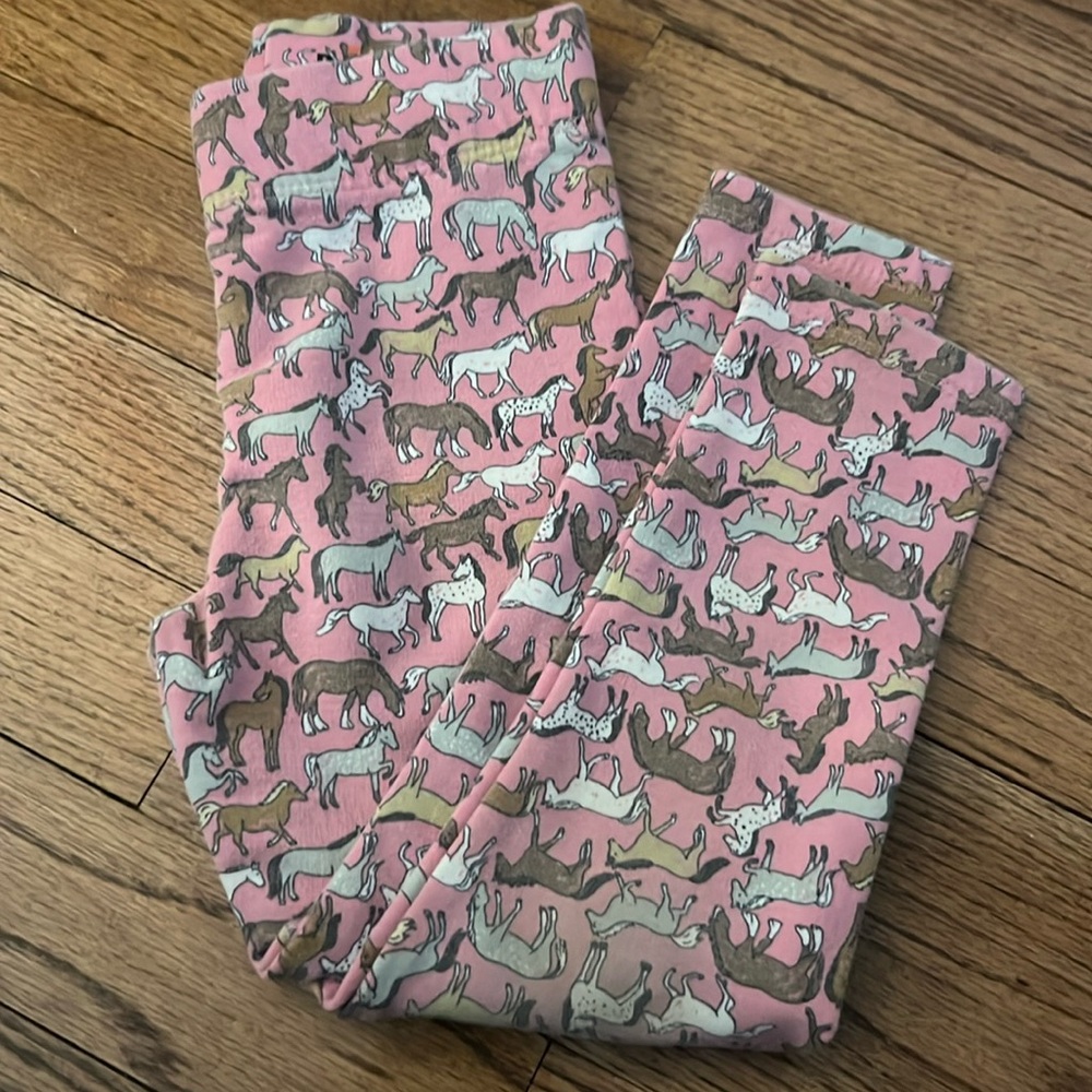 Mini Boden horse leggings 3-4Y